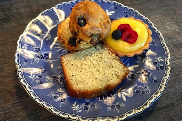 The first plate of baked goods