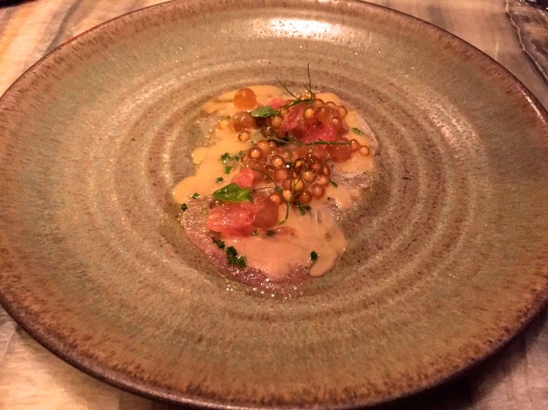 Marinated Fluke - grapefruit, ginger, toasted rice
