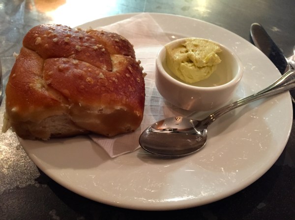 Pretzel Bread with Leek Butter