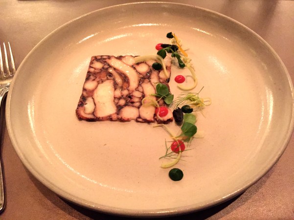 Octopus Carpaccio - fennel, oil cured olives, pickled lemon, celery