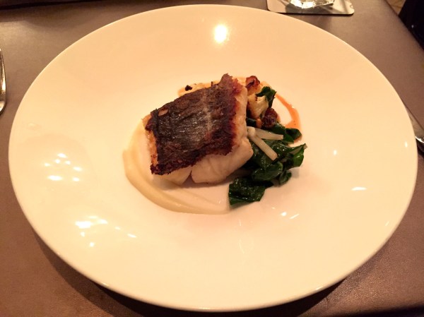 Cod - cauliflower, golden raisin-isot pepper chutney, pine nuts, swiss chard