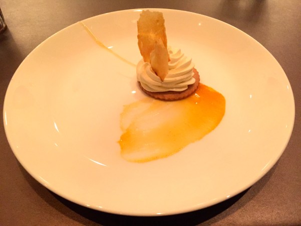 Lemon Tart - crispy pate a choux, apricot, honey