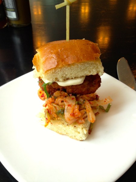 Oyster Po'Boy Slide - kimchi, peanuts ($4 each)